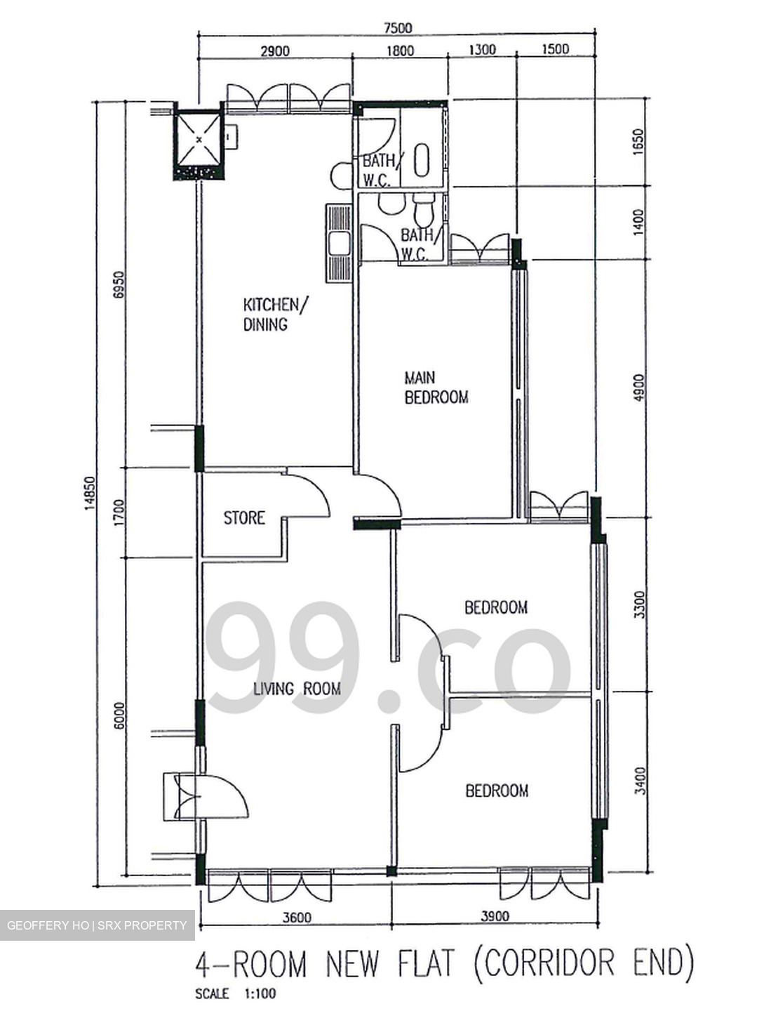 Blk 701 Reservoir Rise (Bedok), HDB 4 Rooms #573167511